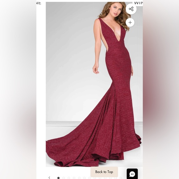 NWT JOVANI 47075 Elegant Sleeveless Pink Evening Gown Size 8 - Picture 6 of 17